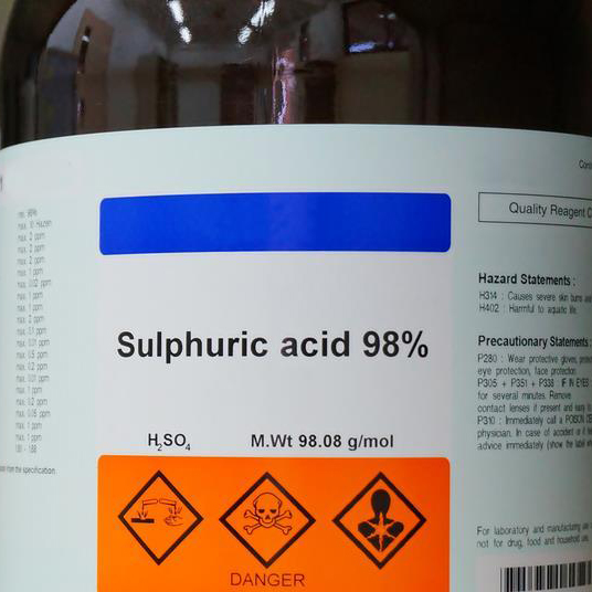 H2SO4 Corrosividade Ácido Sulfúrico para Agente Desidratante